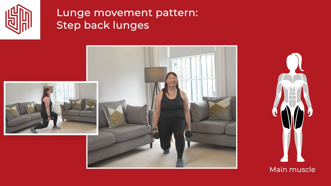 STRONGER at HOME: Lower Body Exercises - Step back lunges