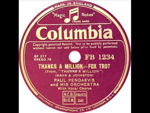 Paul Pendarvis - Thanks A Million (Marjorie Beatty)