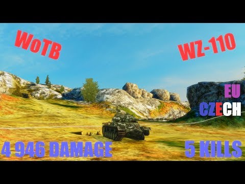 WoT Blitz WZ-110 4946 DAMAGE 5 KILLS