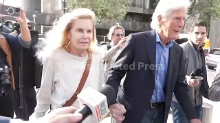 Matthew Perry's mother and stepfather arrive for 'Ketamine Queen' sentencing