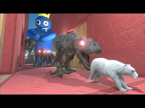 Dangerous Hallway Challenge | Escaping the Jaws of the Dinosaur - Animal Revolt Battle Simulator