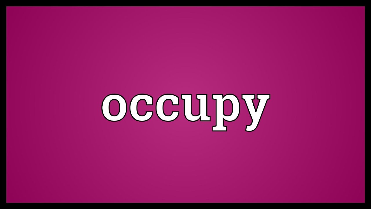 Occupy Meaning