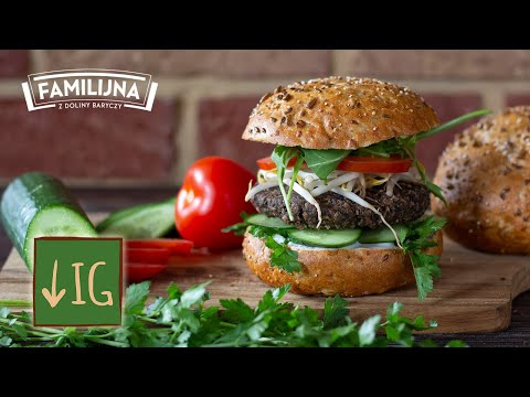 Familijny przepis na WEGE BURGERA #1❤️ bułka bogactwo ziaren, NISKI IG ✅