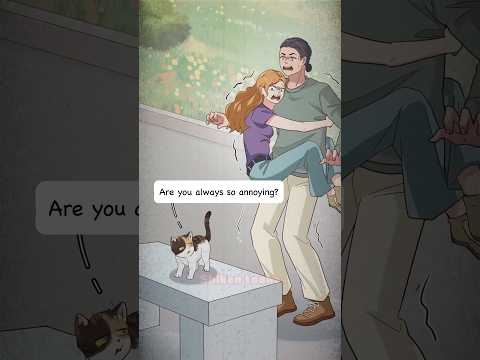 First Time Petting a Stray Cat. What an Amazing Feeling!#cat #animation #shorts