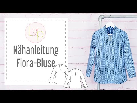 Nähanleitung lillesol Flora-Bluse  - eine Bluse mit Kelchkragen nähen