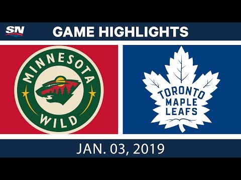 NHL Highlights | Wild vs. Maple Leafs - Jan. 3, 2019