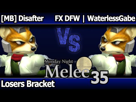 MNM 35 Melee - [MB] Disafter (Fox) vs FX DFW | WaterlessFishie (Fox) - Losers Bracket