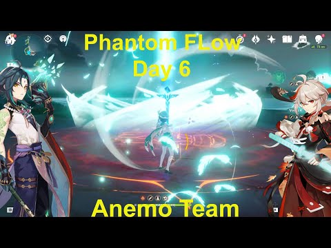 Xiao & Kazuha & Venti Gameplay Phantom Flow Event Day 6 Shoden & Okuden Genshin Impact
