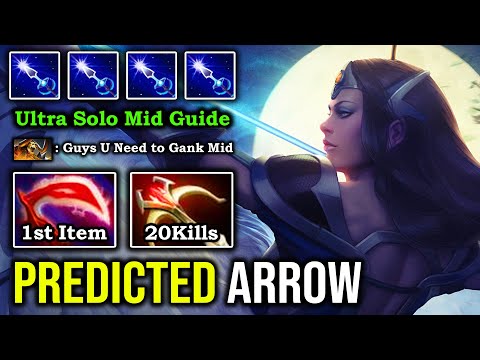 How to Solo Mid Mirana in 7.27a with Predicted Arrow & Pure Physical Right Click 1st Desolator DotA
