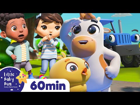 Down At The Farm - Learn Animal Sounds | Baby Cartoons - Kids Sing Alongs | Moonbug