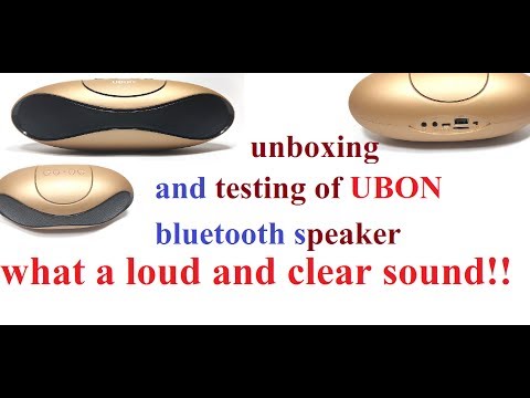 Unboxing and testing of ubon bt-23 (bluetooth speaker)