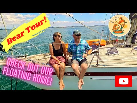 Full Liveaboard Sailboat Tour | Come aboard our 40ft off grid bluewater boat | Najad 391  #47