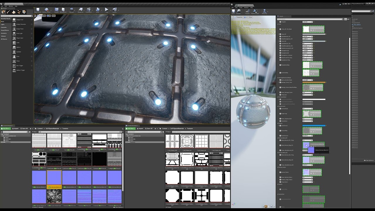 Science-Fiction-Space-II-Materialien Unreal Engine 3D Modell