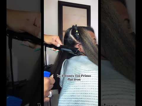 Silk press using by L Jones products | ToyaJTV