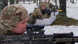 UK troops with NATO take part in cold weather training in Estonia