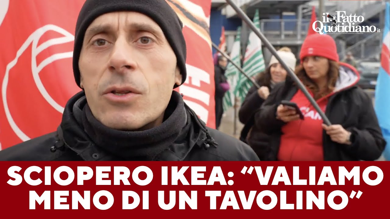 "Valiamo meno di un tavolino", la protesta dei lavori Ikea