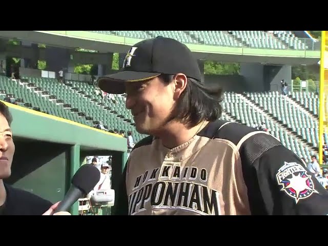 ファイターズ・メンドーサ投手ヒーローインタビュー 2014/5/11 Bs-F