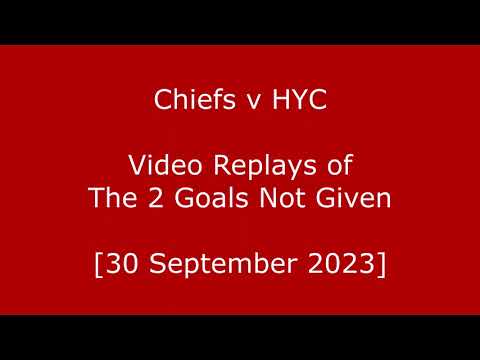 2023-09-30 Chiefs Leuven v HYC Herentals - 2 Goals Not Given By Refs......
