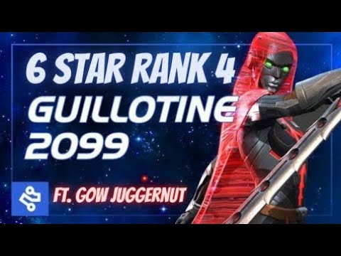 MCOC | 6 Star Rank 4 Guillotine 2099 Gameplay! (ft. GoW Juggernut)