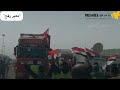 مصادر: قافلة ثانية تدخل الجانب المصري من معبر رفح وتتجه لغزة..