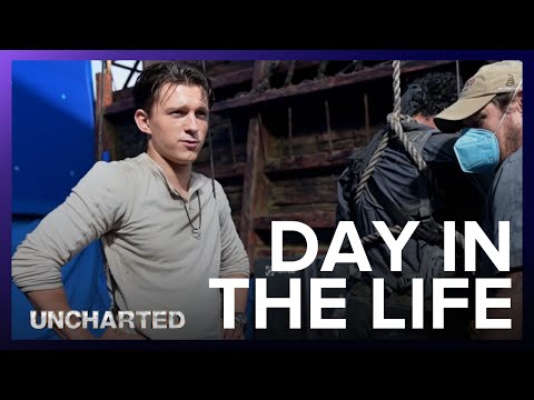 Day In The Life with Tom Holland | Uncharted Movie