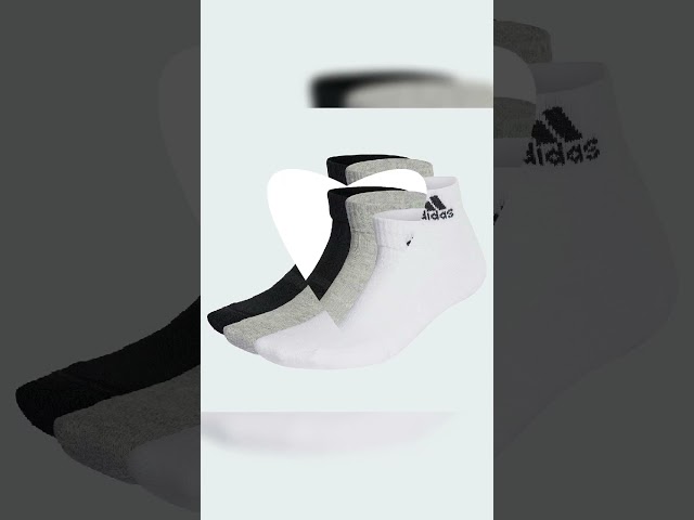 Vídeo relacionado con adidas Unisex adulto THIN&LIGHT SPORTSWEAR ANKLE SOCKS 3 PAIR PACK, medium grey heather/white/black, 40-42