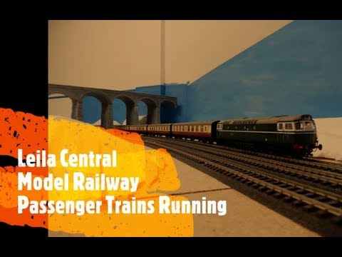 Leila Central Model Railway Running Passenger Trains