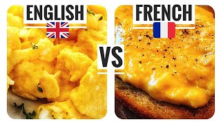The PERFECT Scrambled Eggs | ENGLISH VS FRENCH | 2 Versions of the same dish | So Easy