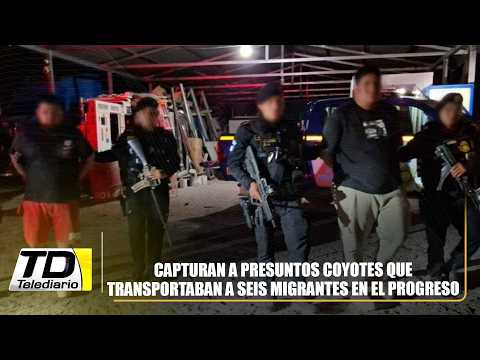 Capturan a presuntos coyotes que transportaban a seis migrantes en El Progreso