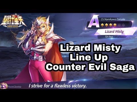 Saint Seiya Awakening : Lizard Misty Line Up Counter Evil Saga