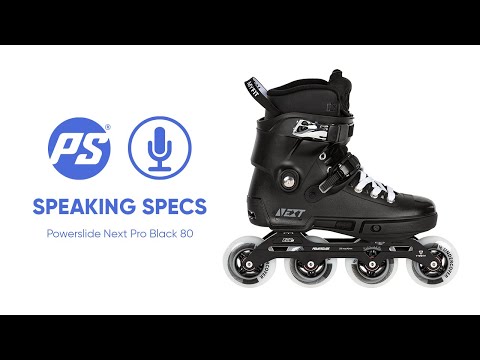 Powerslide Next Pro Black 80 Urban Inlline Skates - Speaking Specs