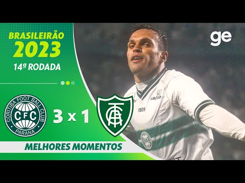 Gols e lances de Coritiba x América-MG