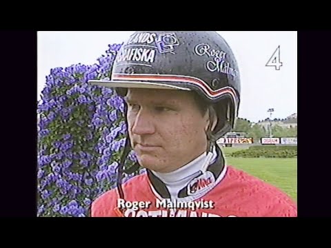 Pride Farming & Roger Malmqvist vinner Harper Hanovers lopp (150 000 kr) på Solvalla 1994.