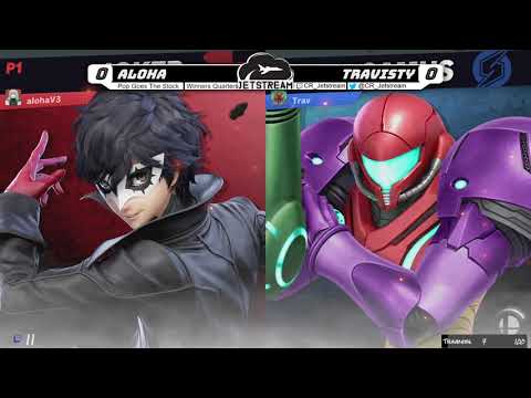 Pop Goes The Stock Winners Quarters - aloha (Joker) Vs. Travisty (Samus) Smash Ultimate - SSBU