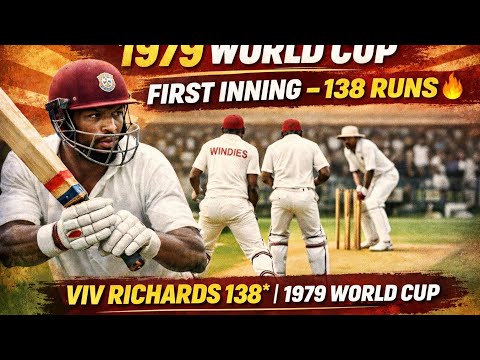 1979 World Cup Final | Viv Richards 138 | West Indies First Innings #cricket 