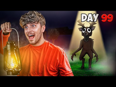 I Actually Survived 99 Days in the Forest SOLO..