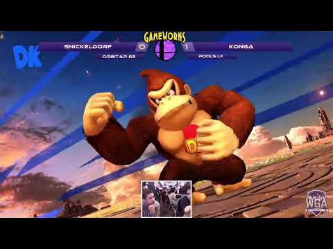 Snickeldorf (Game & Watch) vs. Konga (Donkey Kong) - Orbitar 65 - Pools