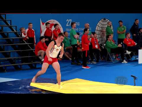 DHOOP Sam (BEL) M - 2019 Trampoline Worlds, Tokyo (JPN) - Qualification Tumbling R2