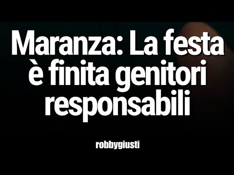 Robby Giusti - Meloni wants to make parents more responsible for the actions of their minor child...