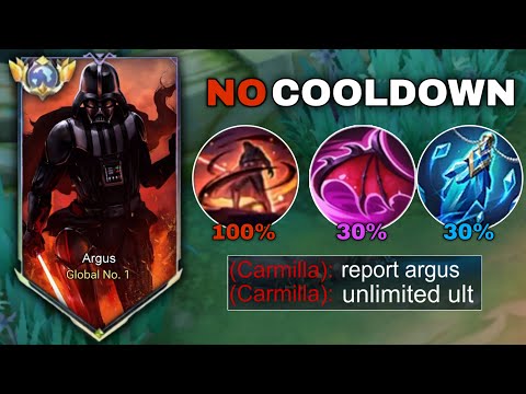 ARGUS ABUSE NEW COOLDOWN BUILD AND EMBLEM!!💀(underrated build)
