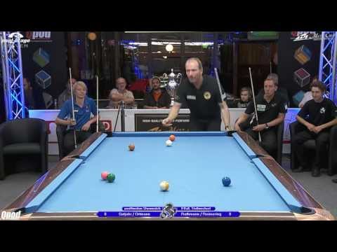 Stuttgart Open 2013, 24 Showmatch Ortmann-Gutjahr vs Reimering-Rathmann, Pool-Billard, Cue Sports