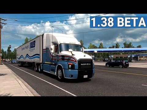 ATS 1.38 Open Beta - Test drive with mods [#332] AMERICAN TRUCK SIMULATOR