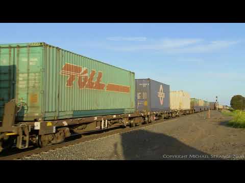 Pacific National 4MA5 Intermodal Container Train (24/10/2018) - PoathTV Australian Railways