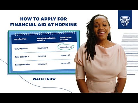 How to Apply for Financial Aid at Hopkins