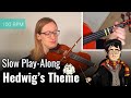 How To Play Harry Potter Theme Song - Hedwig’s Theme | SLOW PLAY-ALONG | Easy Violin Tutorial