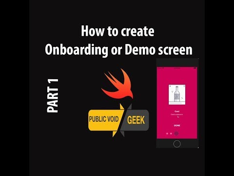 How to create Onboarding or Demo screen for your iOS Swift 4 app Part 1