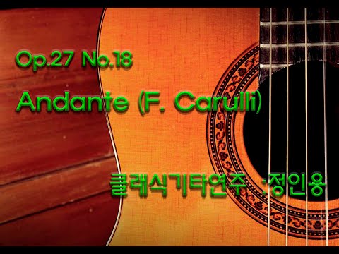 Andante Op.27 No.18/Carulli (클래식기타)