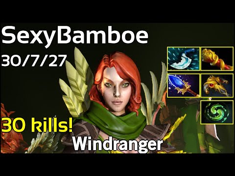 30 kills! SexyBamboe  - Windranger - Dota 2  7.19