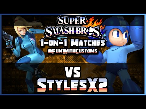 PKSparkxx vs StylesX2 (#FunWithCustoms) - Smash Friendlies #5 (Super Smash Bros. for  Wii U)