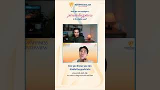 How to pursue happiness in the right way? #learnenglish  #tienganh #hoctienganh #shorts